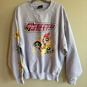 Powerpuff Girls Oversized Graphic Sweatshirt | Size L